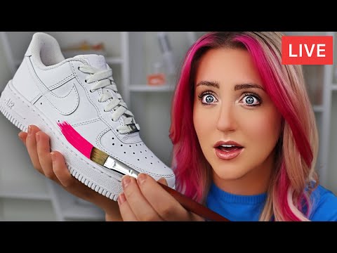 Customizing Sneakers and Giving them Away! 🔴 LIVE STREAM 🔴