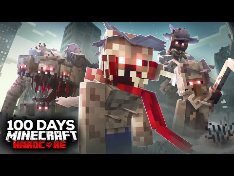 I Survived 100 Days with a Mushroom Virus in Hardcore Minecraft