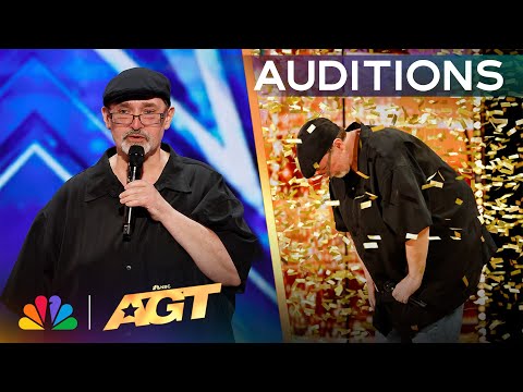 Richard Goodall Receives The GOLDEN BUZZER For &quot;Don&#039;t Stop Believin&#039;&quot; | Auditions | AGT 2024